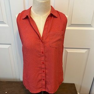Sleeveless button up blouse from The Limited
